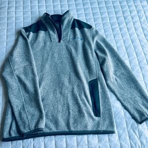 Vineyard Vines fleece half zip Mens Large GRAY